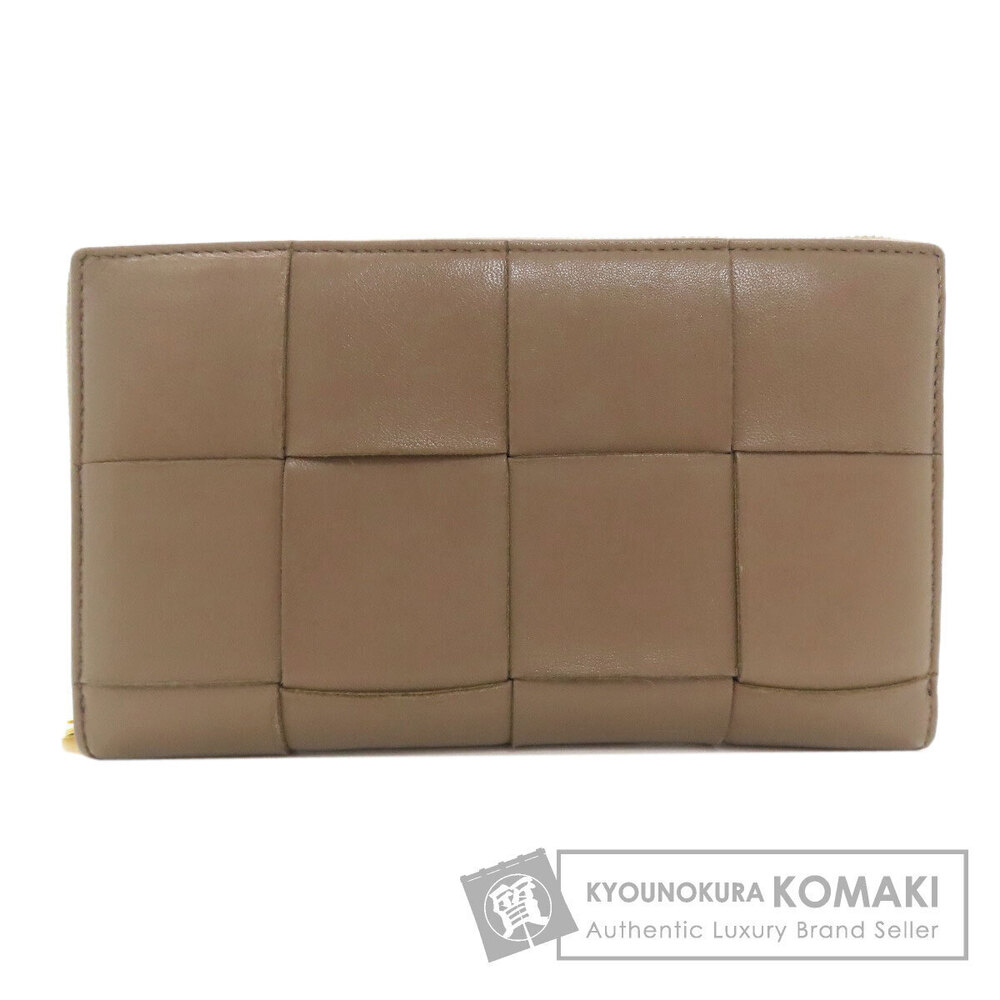 Bottega Veneta Maxi Intrecciato Long Wallet coin purse Leather